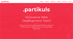 Desktop Screenshot of partikuls.com