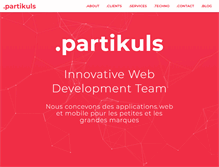 Tablet Screenshot of partikuls.com